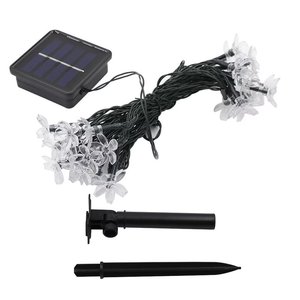 防水クリスマス雰囲気装飾ライト<span class=keywords><strong>LED</strong></span>ソーラークリスタル桜ストリングフェアリーライト屋外ガーデンツリー用