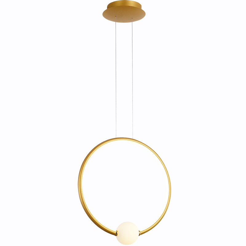 Simple Design Modern 3 Ring Circle led pendant light hanging chandelier lamp for dinning