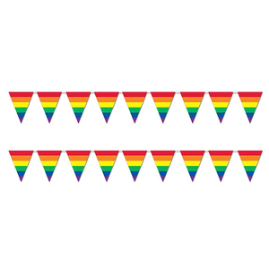 Banderín de impresión digital de alta calidad Bandera de cuerda de banderín triangular - Product Image 3