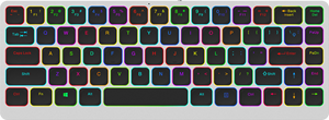 Blue Tooth Aluminum Keycap <strong>Keyboard</strong> Multiple Device Multi Device Blue Tooth <strong>Keyboard</strong> 69keys Portable Wireless <strong>Keyboard</strong> - Product Image 3