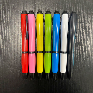 Bolígrafo de plástico colorido al por mayor con logotipo personalizado, diseño de calabaza y función de control táctil, 1,0mm de ancho de escritura