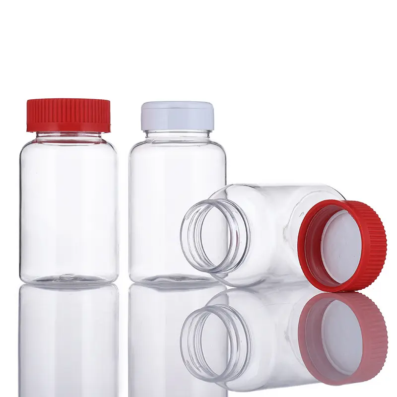 Envase de medicina barata botella PET de 80ml botella de medicina de plástico de 80ml