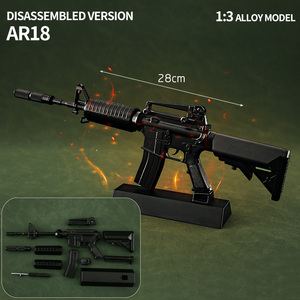 Cheap Realistic Toy Guns Metal Model Toy Revolver Model Gun 1:3 Sniper Awm <strong>AR15</strong> Mini Gun Toy for Adults - Product Image 5