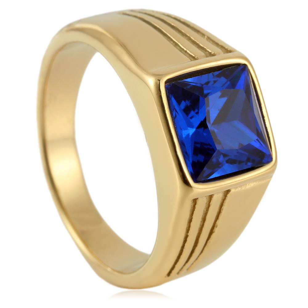 Gold (deep blue sapphire)