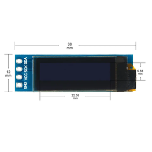 0,91 Zoll OLED-Modul Weiß/Blau OLED 128 X32 OLED LCD-LED-Anzeige modul 0,91 "IIC Comm unicate ROHS-Zertifizierung - Product Image 2
