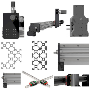 BulkMan3D Kit mecánico CNC QueenBee PRO de alta calidad, 4 ejes, 8mm, rieles lineales impulsados por tornillo de plomo, enrutador de madera, grabador CNC, 20% de descuento
