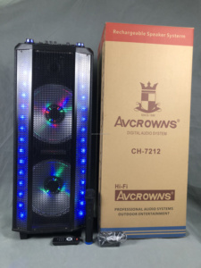 AVCROWNS CH-7212 Portable Party Audio <strong>System</strong> Outdoor USB Aux BT Connecting Dance Music Battery <strong>Operated</strong> Home Mobile Phone - Product Image 3