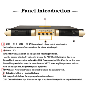 Módulo amplificador de potencia de audio profesional carcasa de metal para uso en escenario hecho en China - Product Image 6
