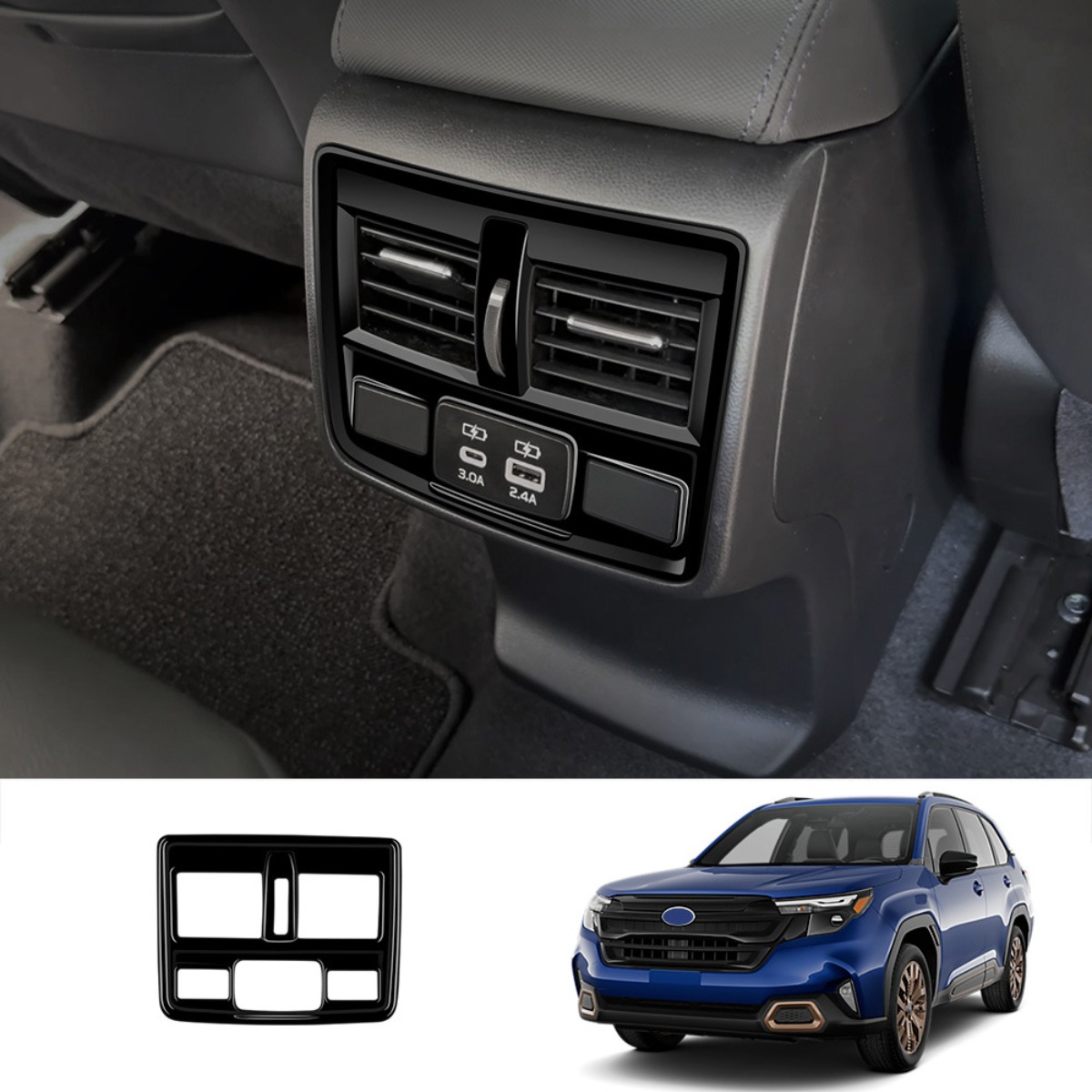 Marco Interior - Negro Brillante