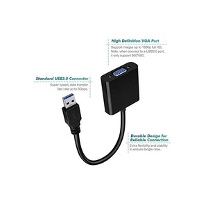 Venta al por mayor USB 3,0 a VGA adaptador Multi-pantalla Video Convertidor para el ordenador portátil/ordenador Monitor/proyector/HDTV - Product Image 2