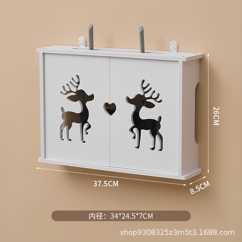Large double-door auspicious deer