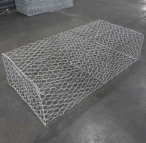 Esagonale caldo immerso galvanizzato canestro del gabbione maglia personalizzabile gabbia di pietra per il controllo dell'erosione della parete del mare che piega la saldatura di taglio - Product Image 1