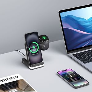 Hızlı 3-in-1 şarj istasyonu kablosuz IPhone şarj cihazı, Apple Watch & AirPods için - Product Image 6