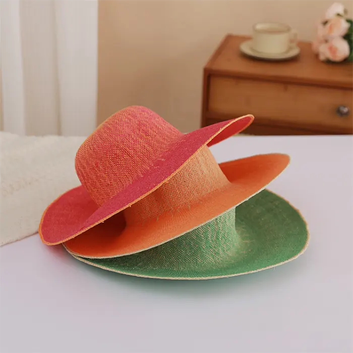 SZ1064 Fashion wide brim uv protection caps sunshade big brim beach hats floppy women's hats for summer straw female