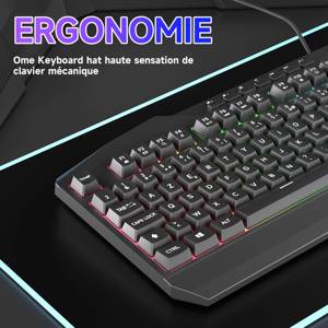 Custom AZERTY Layout Color SC704 Wired <strong>Keyboard</strong> Gaming Rgb Game Gamer <strong>Keyboard</strong> <strong>Computer</strong> Wired <strong>Keyboards</strong> - Product Image 4