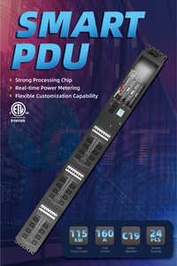 Stock Pdu Socket 3 Phase 24way C19 115KW 415V 160A Smart Pdu Power <strong>Distribution</strong> Unit Rack Cabinet <strong>Computer</strong> Accessory for T21s21