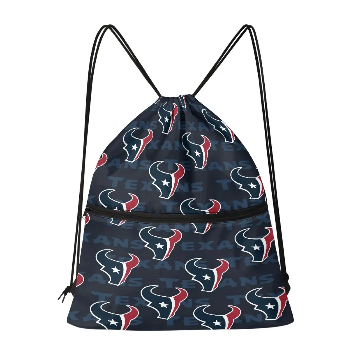 도매 휴스턴 텍산스 졸라매는 끈 가방 간단한 캔버스 주최자 휴대용 컬렉션 캔버스 가방 NFL 축구 팀
