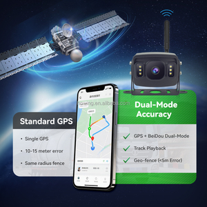 Cámara de respaldo para camión 4G GPS con monitoreo remoto visión nocturna infrarroja grabadora de conducción impermeable ayuda de marcha atrás para camión de autobús - Product Image 3