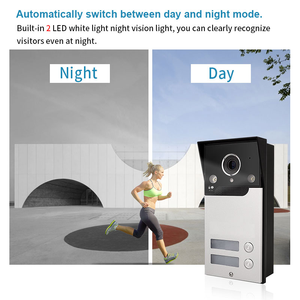 Nueva tendencia, sistema de videoportero de seguridad para el hogar, intercomunicador bidireccional para apartamento, intercomunicador de vídeo impermeable, Monitor de timbre - Product Image 6