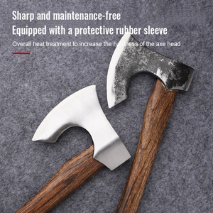 HR Bán Buôn Biểu Tượng Tùy Chỉnh 990G Di Động Survival Cắm Trại Ngoài Trời Công Cụ Carbon Cao Thép Không Gỉ Giả Mạo Nieman <span class=keywords><strong>Axe</strong></span> Tomahawk <span class=keywords><strong>Axe</strong></span> - Product Image 5