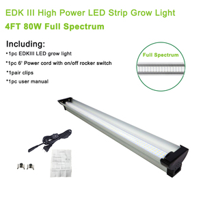 EDK 农场 <span class=keywords><strong>80W</strong></span> 4 英尺莴苣种子组织培养植物微绿 <span class=keywords><strong>Led</strong></span> 生长灯
