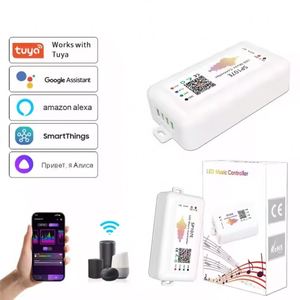 Tuya akıllı SP107E LED müzik spektrum aydınlatma APP kontrol 16*16 matris paneli piksel SPI RGB LED şerit denetleyicisi - Product Image 1