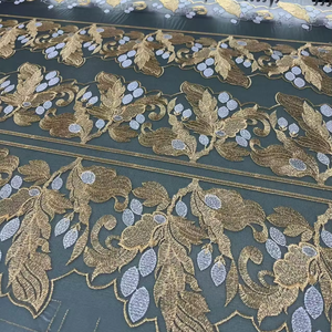 ผ้าลูกไม้ตาข่ายผ้า100% ปักลายดอกไม้3D ทำจากโพลีเอสเตอร์ปรับแต่งได้ - Product Image 5