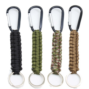 Ngoài Trời Chiến Thuật Survival Carabiner Paracord Keychain Mini Nhôm D Vòng Key Organizer Đi Bộ Đường Dài Công Cụ - Product Image 2