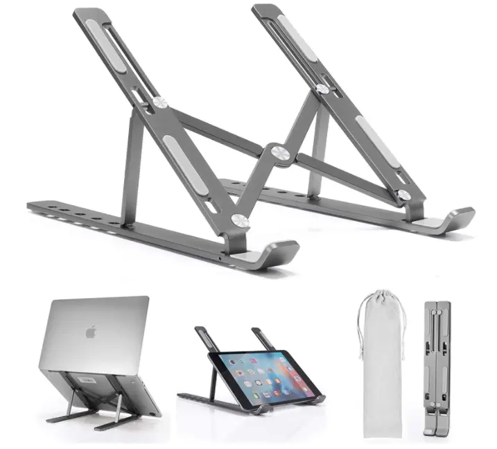 Metal giratorio ordenador Pc Notebook Tablet soporte ajustable para ordenador portátil con base giratoria 360