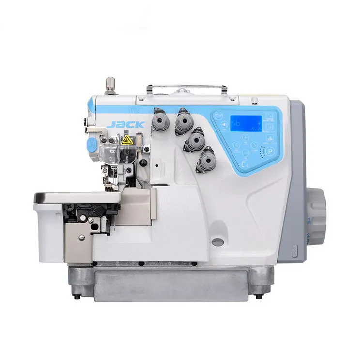 Nueva máquina de coser Overlock automática Jack C4 de alta calidad, máquina de coser Overlock de alta velocidad de 4 hilos y 5 hilos