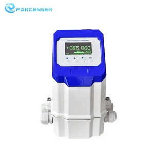 Pokcenser Electromagnetic <strong>Flowmeter</strong> Made in China 4-20mA <strong>Pulse</strong> Frequency <strong>Output</strong> LCD OLED Flow Indicator - Product Image 6