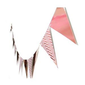 Festival Fiesta Decoración Feliz cumpleaños Decorativo Colgante Cadena Bunting Colorido Triángulo Bandera Banner - Product Image 6