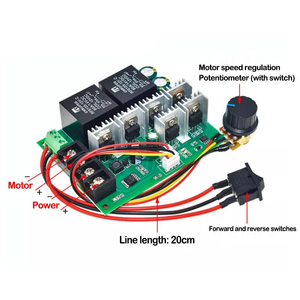 Pwm velocità elettronica 40A DC12V / 24V / 36V / 48V regolatore motore spazzolato 2000W - Product Image 2