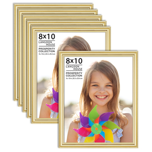 批发高品质相框定制PS 8X10家用金色相框 - Product Image 1