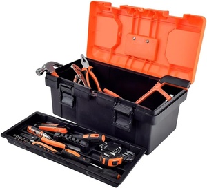 工具箱19英寸塑料外壳定制标志多功能托盘金属工具箱 - Product Image 5