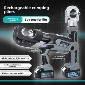 Kìm ép cáp thủy lực điện EZ-400U sạc lại được, sử dụng pin Lithium, hai trong một, dùng cho dây đồng - Product Image 2