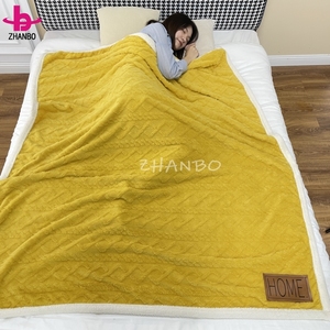 Chất Lượng Cao Bán Buôn 3D Jacquard <span class=keywords><strong>Sherpa</strong></span> Chăn Lông Cừu Sang Trọng Ném Chăn Chất Lượng Cao Mềm <span class=keywords><strong>Sherpa</strong></span> Chăn - Product Image 5