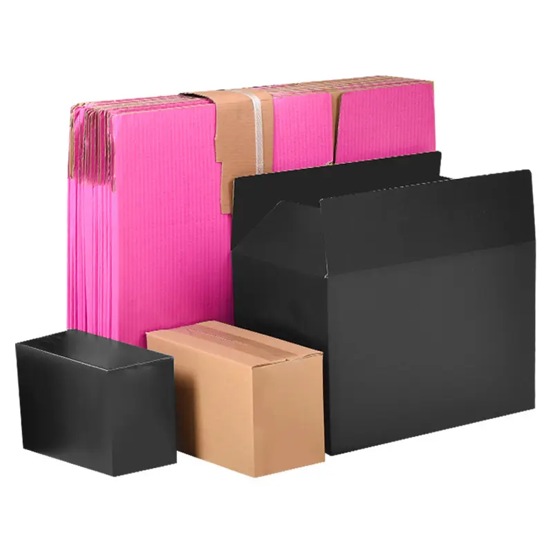 Caixa de embalagem comercial personalizada para transporte de produtos de vendas de papelão ondulado com proteção ecológica