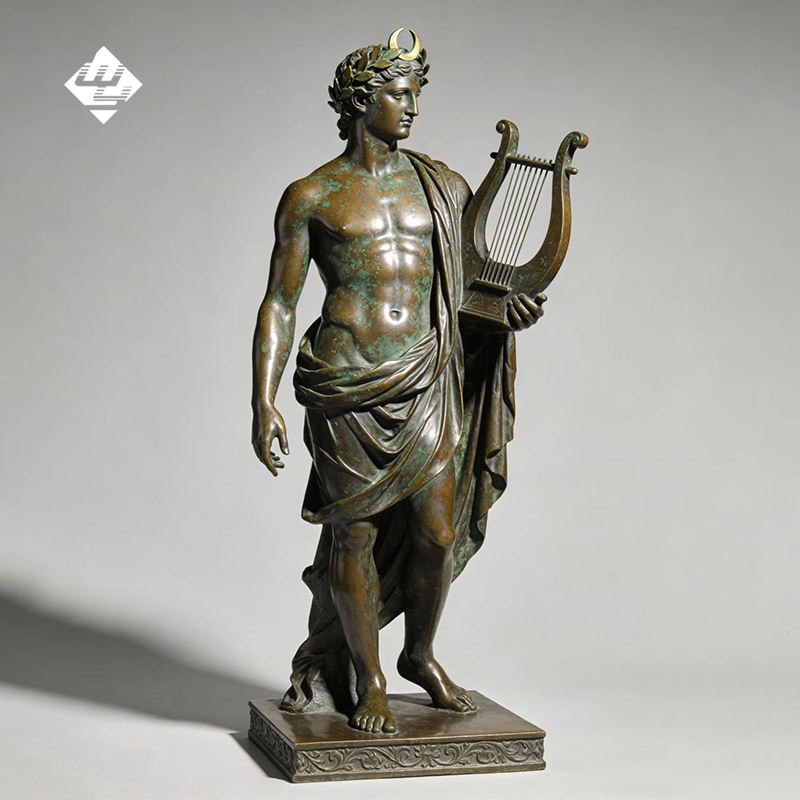 Statue d'Apollo tenant une lyre