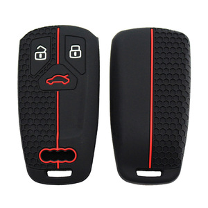Best Seller the New Design Silicone <strong>Key</strong> Cover Remote Control with Grid and 3 Button for <strong>Audi</strong> Q7 A5 TTRS4 RS5 - Product Image 1