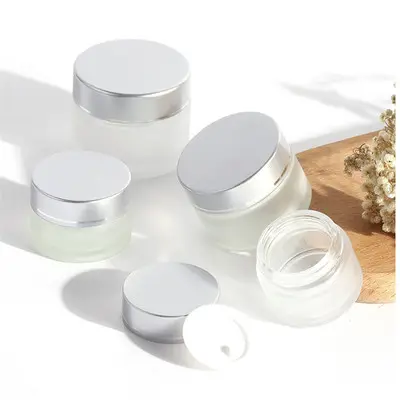 High Quality 15g 20g 30g 50g Refillable Cosmetic Empty Frosted Jars