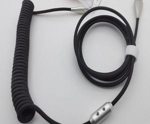 Cable de teclado para juegos USB en espiral personalizado C 5,9 FT/1,8 m con piloto de Metal desmontable para teclado mecánico para juegos, ratón, teléfono (Ra - Product Image 5