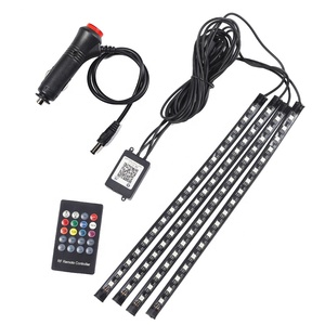 <span class=keywords><strong>LED</strong></span> ışıklar şerit 4 adet 5050 RGB <span class=keywords><strong>48SMD</strong></span> esnek <span class=keywords><strong>led</strong></span> şerit ışık ses müzik kontrol cihazı şerit ışık 12v ace ns atmosfer