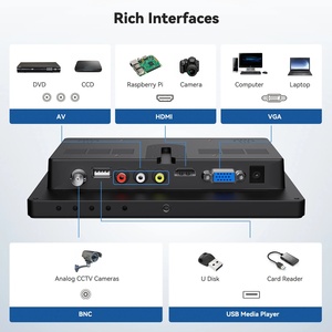 8 Inch Desktop <strong>Monitor</strong> 4:3 <strong>Screen</strong> 1024*768 <strong>Computer</strong> CCTV <strong>LCD</strong> <strong>Display</strong> With HD-MI VGA USB Port for PC Microscope Home Security - Product Image 4