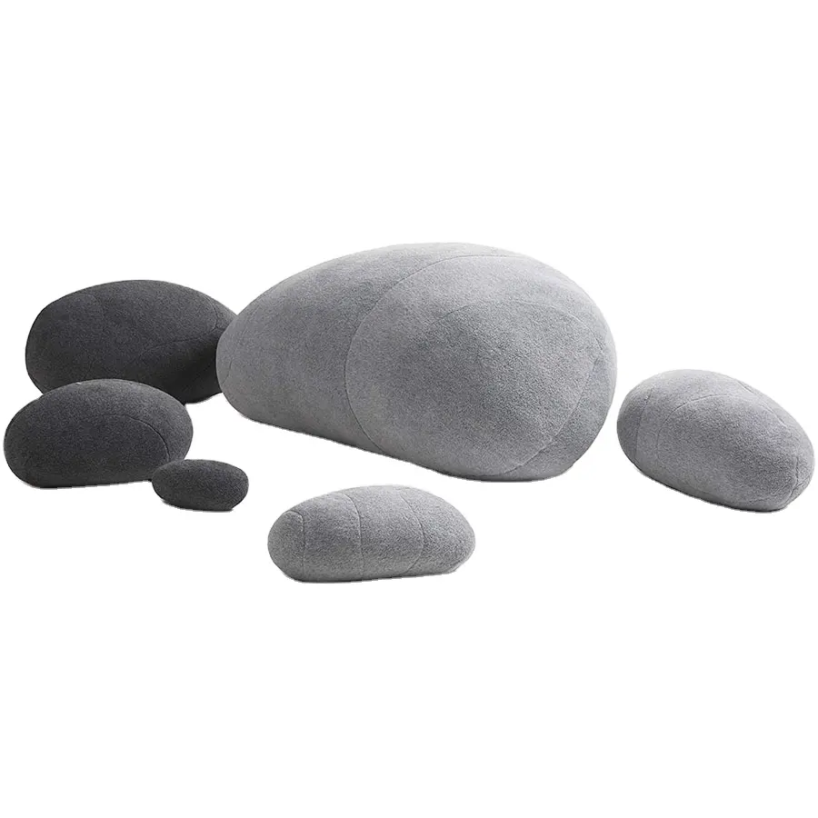 F098 Tridimensionale Curva Enorme Living Stones Cuscini Peluche Farcito Big Rock New Pebble Cuscini Cuscino di Pietra