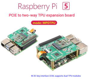 MPmTPU & 4G Raspberry Pi 5専用PCIe to MiniPCIE HAT MiniPCIe TPU 4G LTE開発ボード電子部品パターン