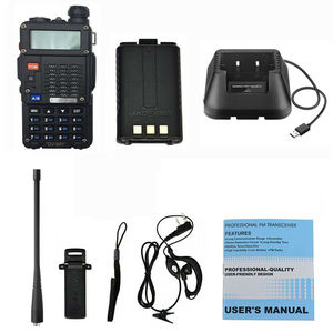 Baofeng-walkie-talkie UV-5RT Original, Radio bidireccional con batería de iones de litio recargable de 1800MAh, transceptor UHF VHF, Radio Ham UV5R - Product Image 6