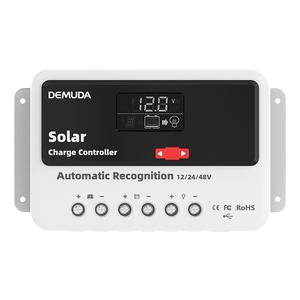 Smart <strong>Solar</strong> Panel <strong>Controller</strong> Regulator 24V 12V 48V DC Output Bulb 10A 30A 50A 60A 20A 40A Manual <strong>PWM</strong> <strong>Solar</strong> Charger <strong>Controllers</strong>
