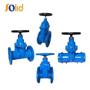 DIN3352 F4 DN65 PN16 esnek oturmalı çift flanşlı uç savak giriş valfi - Product Image 5