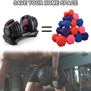 Quả tạ 24kg, quả tạ 52.5 có thể điều chỉnh trọng lượng, dễ sử dụng hệ thống nhà tuyệt vời tuyệt vời cho các khu vực nhỏ, quả tạ chất lượng tốt - Product Image 6